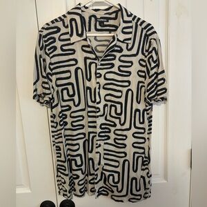 Medium button down Express top.